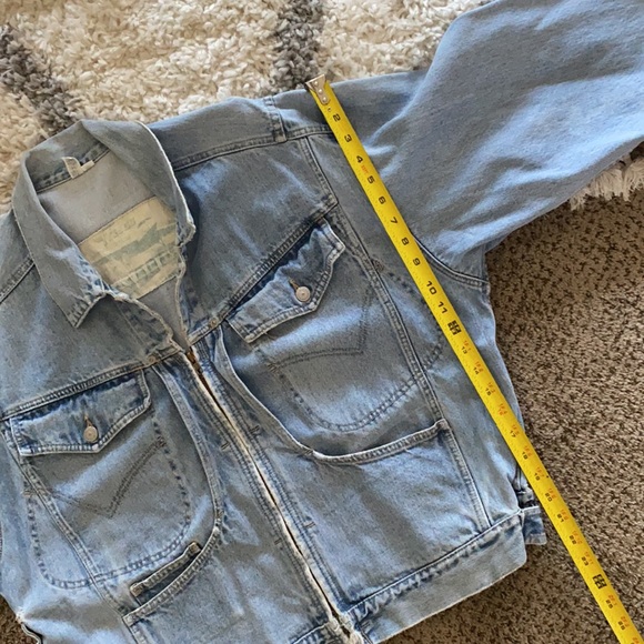 Vintage Freego Jean Zipper Oversized Jacket 🌿A4 - Picture 12 of 14